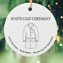 Doktor Physician White Jackar Ceremony Monogrammed