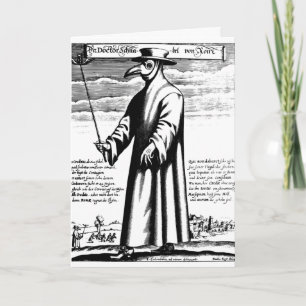 Doktor Plague Mask Helgkort