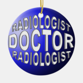DOKTOR RADIOLOGIST CHRISTMAS ORNAMENT BLUE