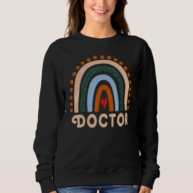 Doktor Rainbow Cute Apprecision Essential Workers T Shirt (Framsida)