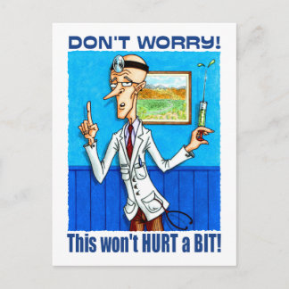 Doktor Säger Oroa Er Inte Vykort