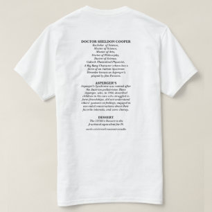 Doktor Sheldon Cooper's Berömd Assburgers T Shirt