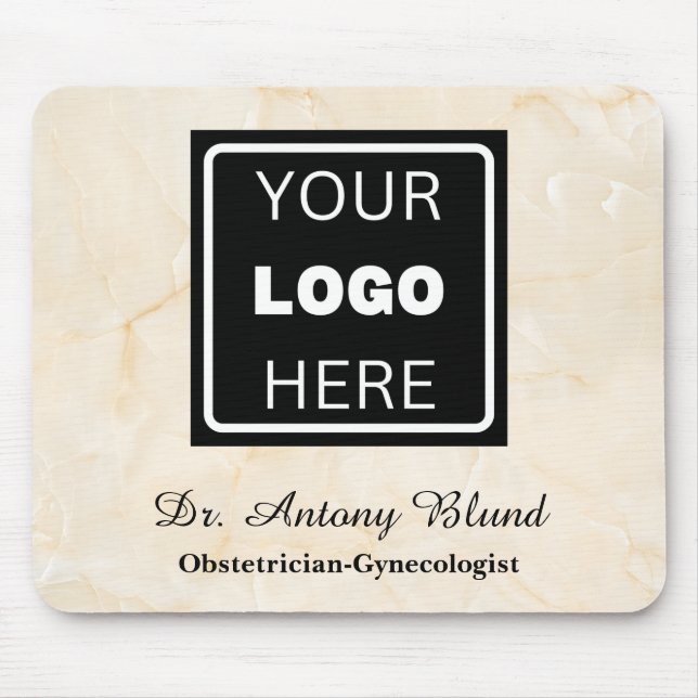 Doktor sjukhus klinisk Logotyp Marfil Marble Mouse Musmatta (Framsidan)