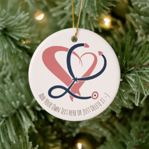 Doktor, sjuksköterska, sjukvårdare, akut, presentm julgransprydnad keramik