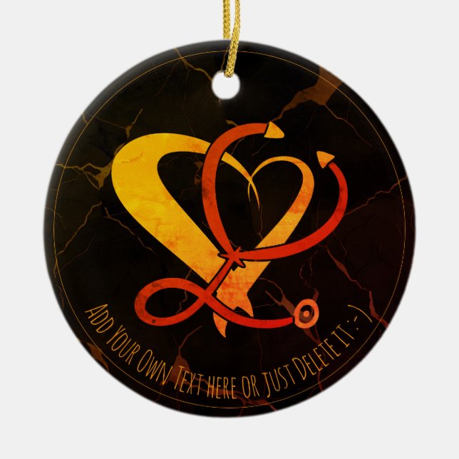 Doktor, sjuksköterska, sjukvårdare, akut, presentm julgransprydnad keramik (Framsidan)