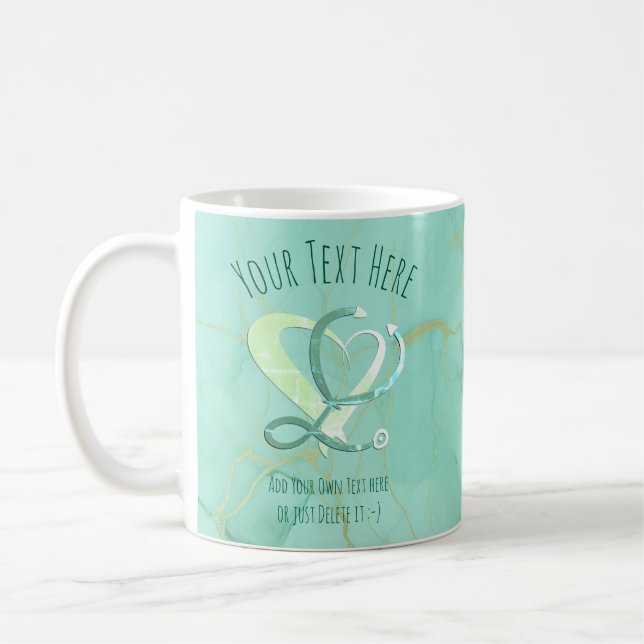 Doktor, sjuksköterska, sjukvårdare, akut, presentm kaffemugg (Vänster)