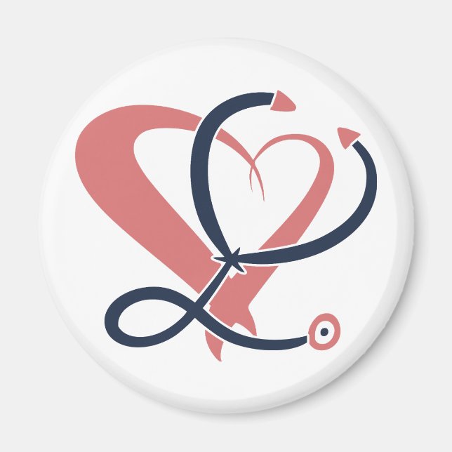 Doktor, sjuksköterska, sjukvårdare, akut, presentm magnet (Framsidan)