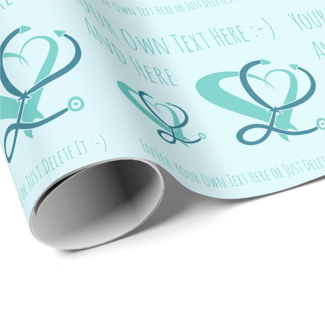 Doktor, sjuksköterska, sjukvårdare, akut, presentm presentpapper (Rullad Hörn)