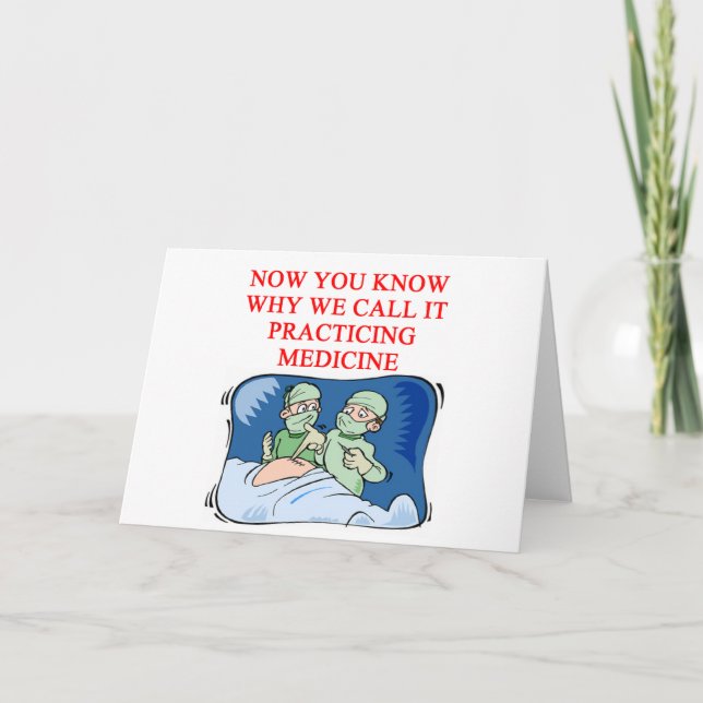 DOKTOR skämt Kort (Framsida)