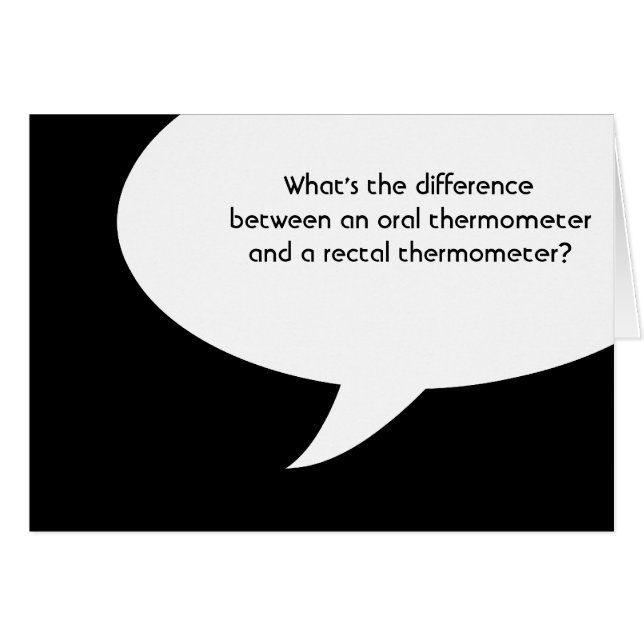 doktor skämt OBS kort (Framsidan Horizontal)