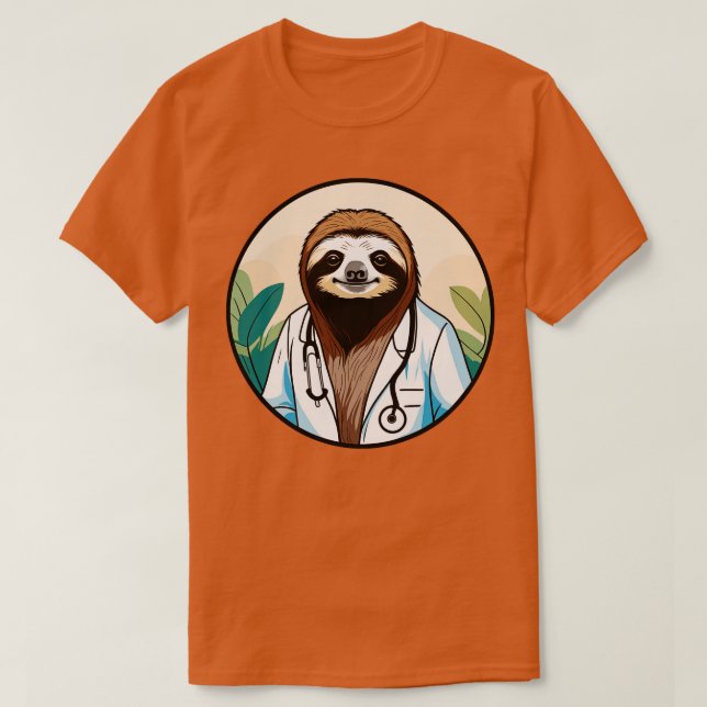 Doktor Sloth Healning med e och Compassion T Shirt (Design framsida)