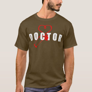 Doktor Stethoscope Heart Kärlek Funny Gift Idea 9 T Shirt