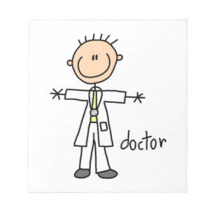 Doktor Stick figur Anteckningsblock