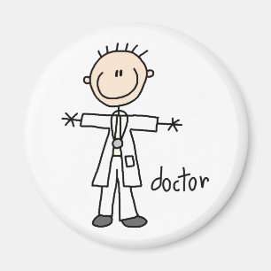 Doktor Stick figur Magnet