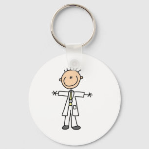 Doktor Stick figur Nyckelring