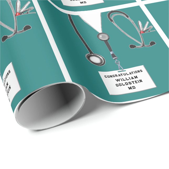 Doktor Studenten Gift Presentpapper (Rullad Hörn)