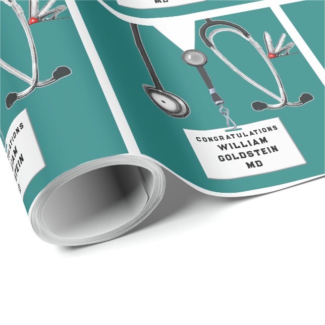 Doktor Studenten Gift Presentpapper (Rullad Hörn)
