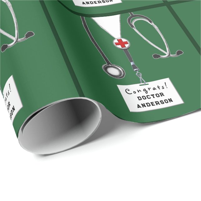 Doktor Studenten Gift Wrapping Papper Presentpapper (Rullad Hörn)