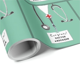 Doktor Studenten Gift Wrapping Papper Presentpapper