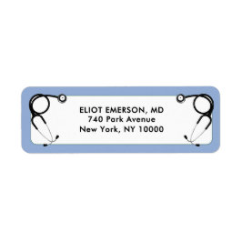 Doktor Studenten Returadress Etikett