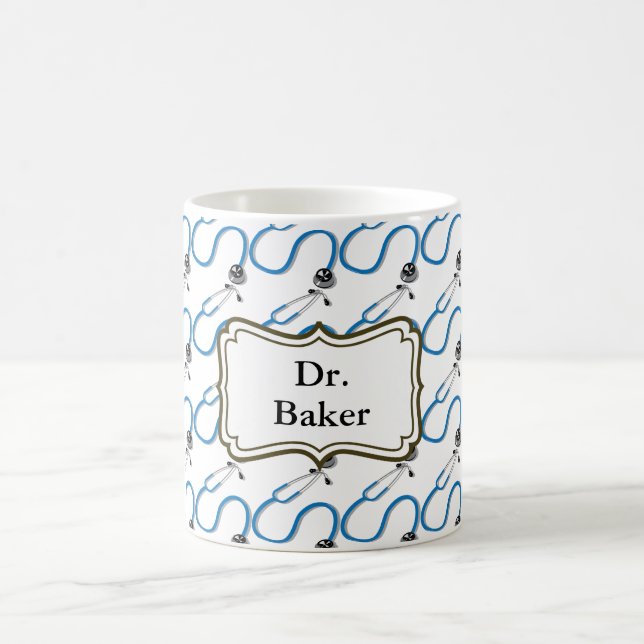 Doktor Surgery Stethoscope Medical Profession Kaffemugg (Center)