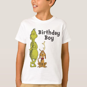 Doktor Suss   Grinch Vinter Födelsedag T Shirt