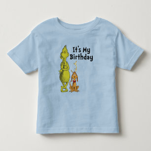Doktor Suss Grinch Vinter Födelsedag T Shirt