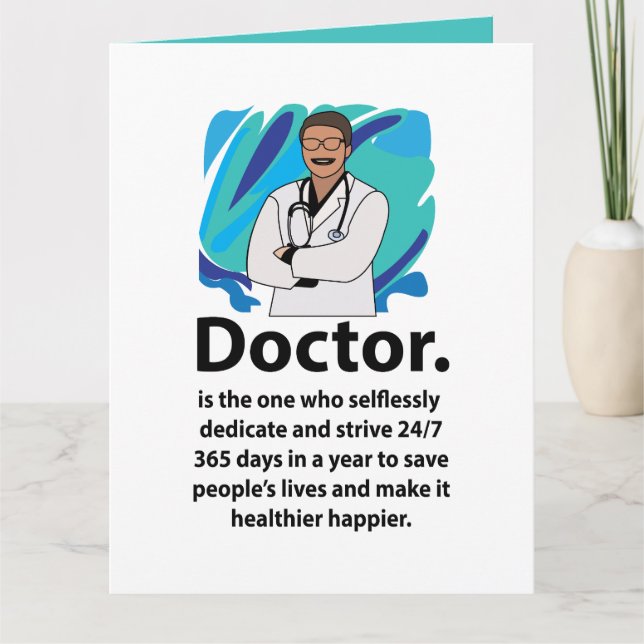 Doktor Tacksamhetscitat Kort (Framsida)