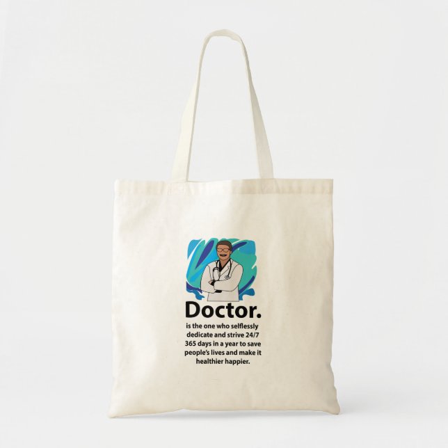 Doktor Tacksamhetscitat Tygkasse (Framsidan)