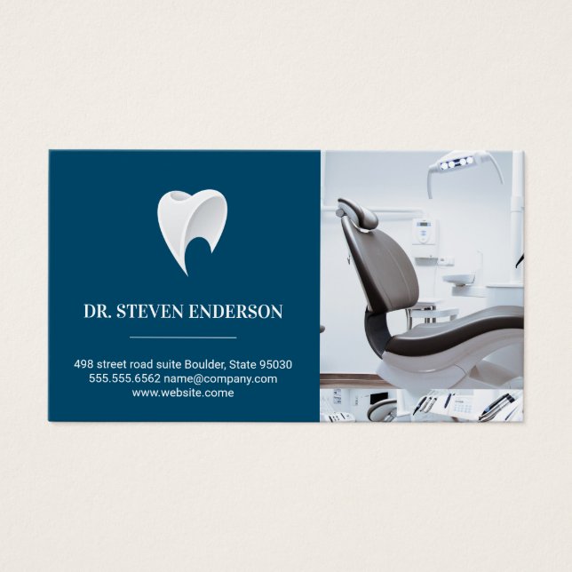 Doktor | Tandtandad Logotyp Visitkort (Framsidan)
