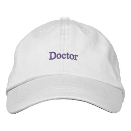 Doktor Text Embroider Cotton Hat Professionell Cap Broderad Keps