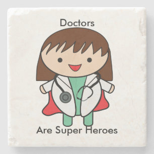 Doktor Toppen Hero Kawaii Female Personalize Stenunderlägg