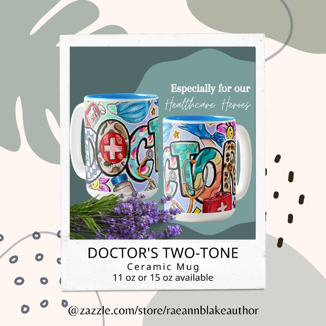 Doktor Två-Tone Ceramic Mugg (Skapare uppladdad)