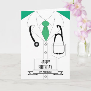Doktor Uniform Grattis på födelsedagen Kort