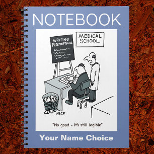 Doktor vid läkarskolan Skriva ett recept Anteckningsbok