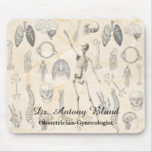 Doktor Vintage Human Anatomy Mouse Pad Musmatta