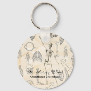 Doktor Vintage Human Anatomy Nyckelring