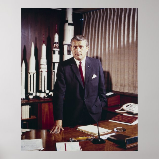 Doktor Wernher von Braun Far of Rocket Science Poster (Framsidan)
