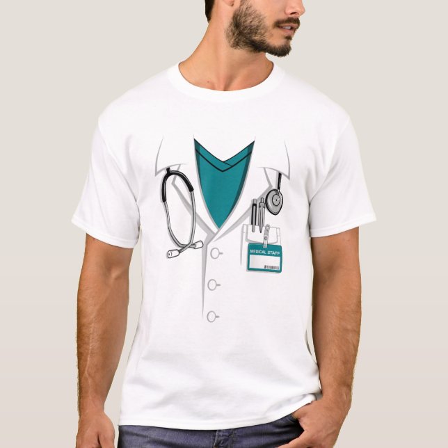 Doktor White Lab Jackar - Halloween Costume T Shirt (Framsida)