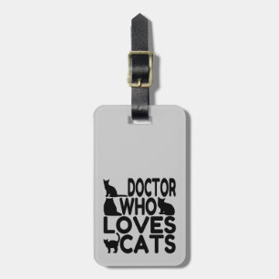 Doktor WHO Kärlek Cats Bagagebricka