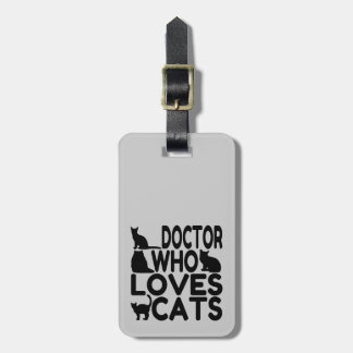 Doktor WHO Kärlek Cats Bagagebricka