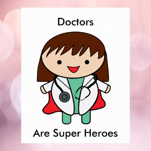 Doktor Woman Toppen Hero Funny Poster