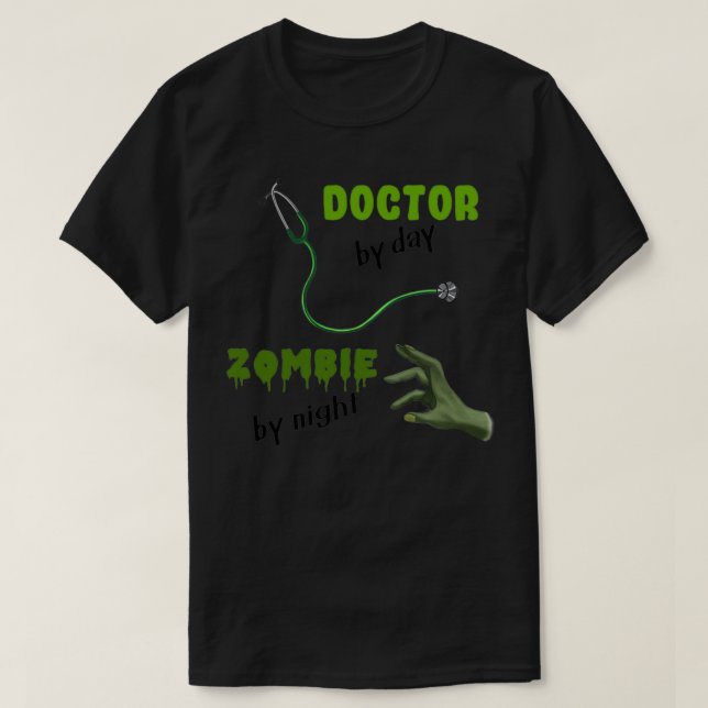 Doktor Zombie på natten 5 T Shirt (Design framsida)