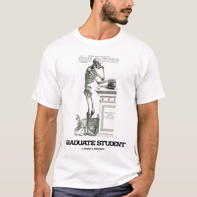 Doktorand (skelett) t-shirt (Framsida)
