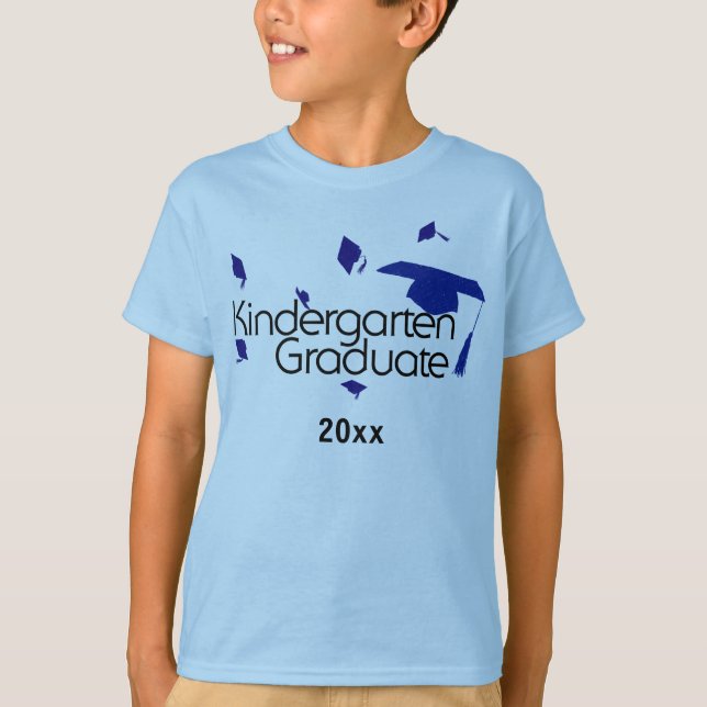 Doktorand- skjorta för dagis (blått) tee shirt (Framsida)