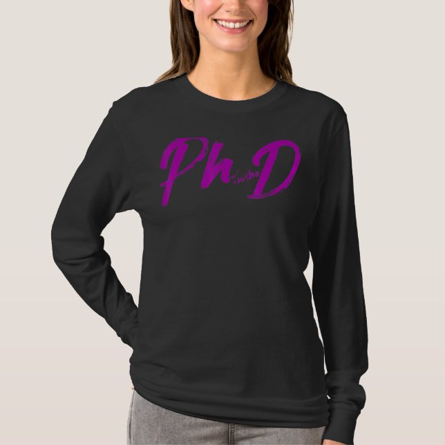 doktorander Phinishe vid Phd Studenten Student T Shirt (Framsida)