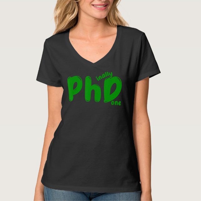 doktorander vid Phd Studenten som har varit fysisk T Shirt (Framsida)