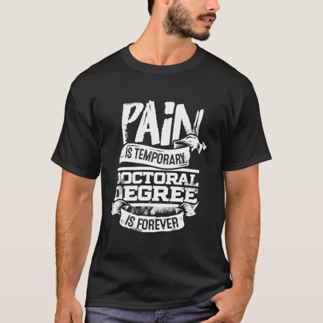doktorandexamen i Phd Student T Shirt (Framsida)