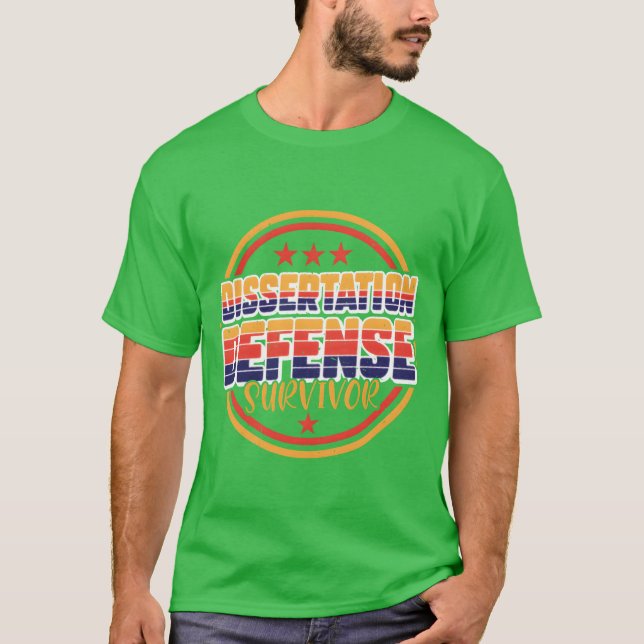 Doktorandförsvar överlevande vänner t shirt (Framsida)