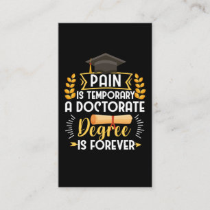 Doktorat Dissertation Defence PhD Studenten Visitkort